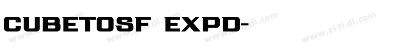 CubeTosf Expd字体转换